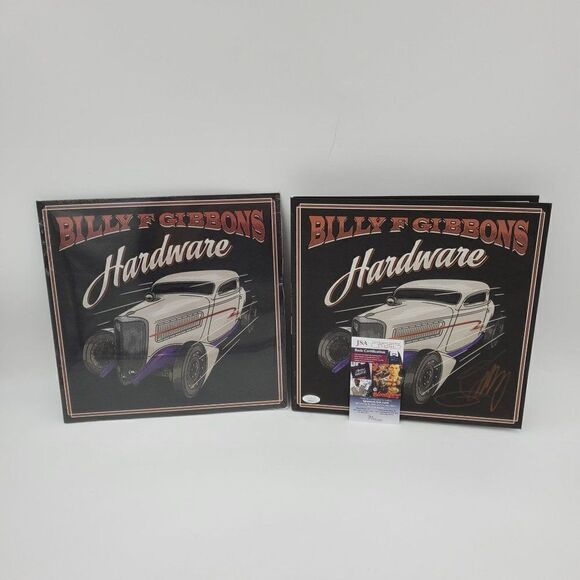 Other - Billy Gibbons Signed Hardware Vinyl Album Cover + Sealed Record ZZ TOP JSA COA